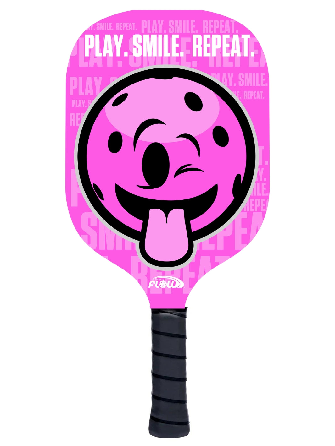 The Play paddle by PickleballFlow pink colour.